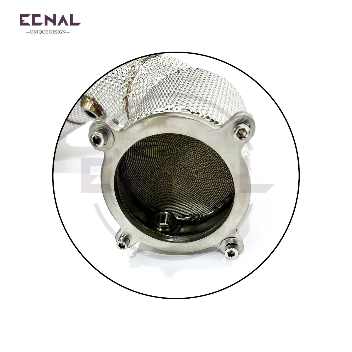 

Ecnal Exhaust for 2017+ Mclaren 720s 4.0T High Performance Insulated Stainless Steel Without Cat Exhaust Downpipe