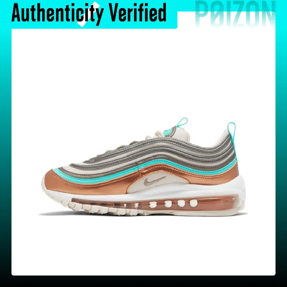 Nike Air Max 97 Running Shoes Women's Low-top Copper Green CQ4806-071