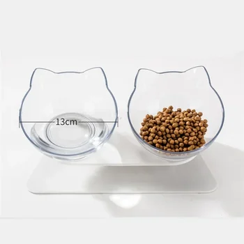 Non-Slip Double Cat Bowl Dog Bowl With Stand Pet Feeding Cat Water Bowl For Cats Food Pet Bowls For Dogs Feeder Product Supplies 3