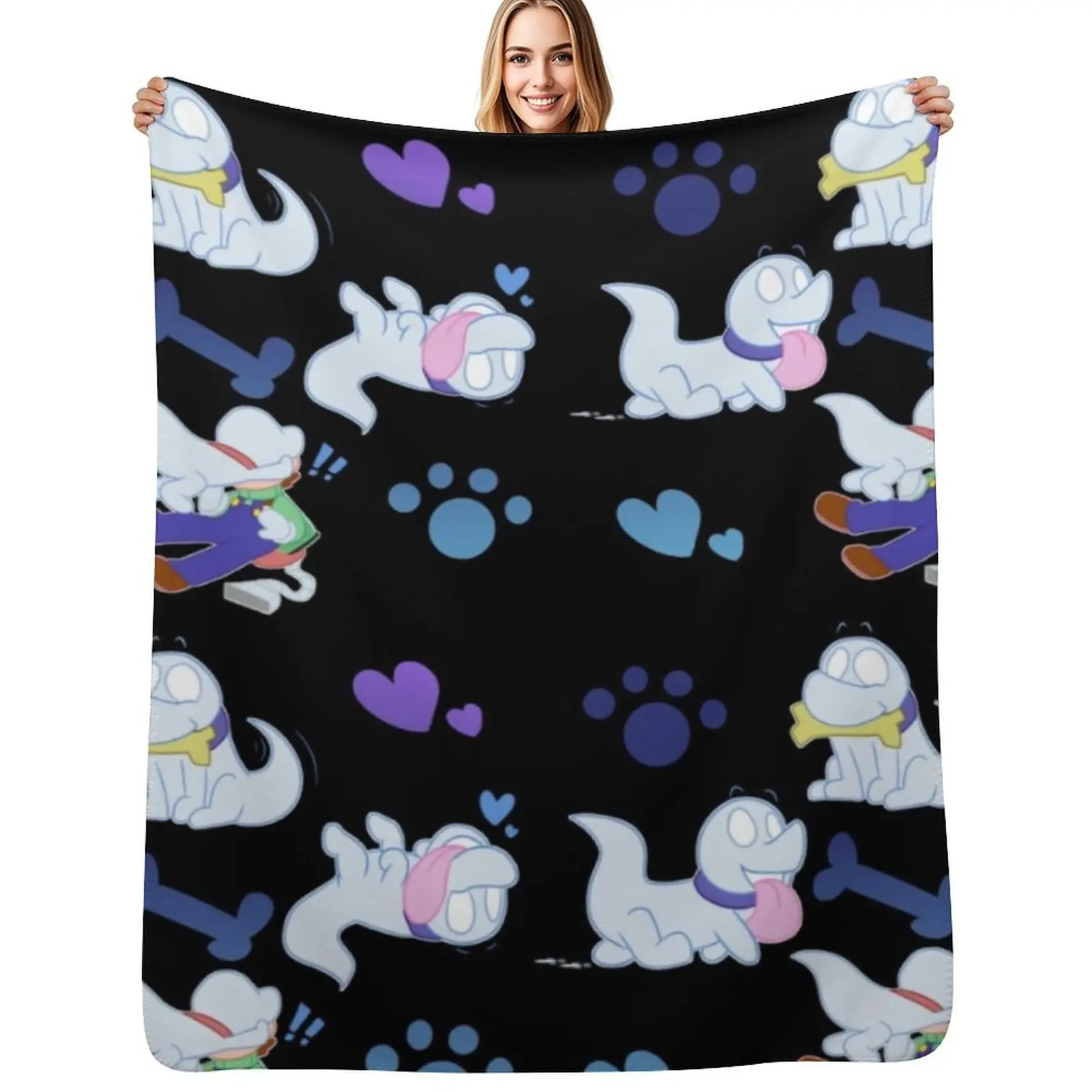 

Polterpup Pattern Throw Blanket Luxury Thicken heavy to sleep Decorative Throw Decorative Beds Blanket