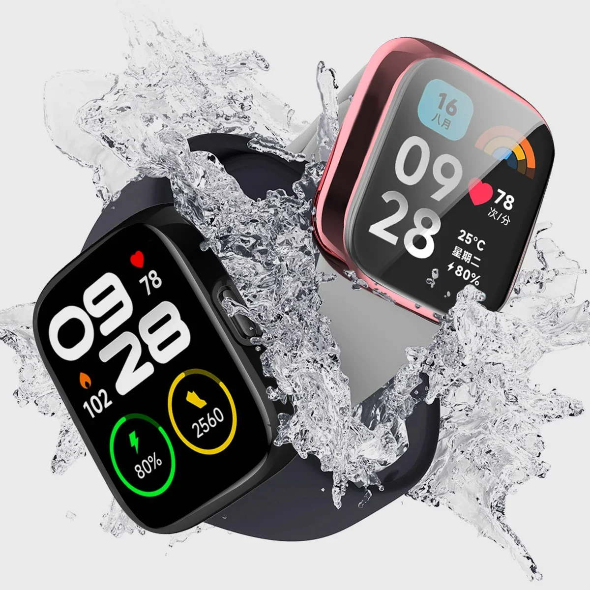 Custodia in Silicone morbido TPU per Redmi Watch 3 Active 3 Lite Smart Watchband Cover protettiva per schermo per Xiaomi Redmi Watch 3