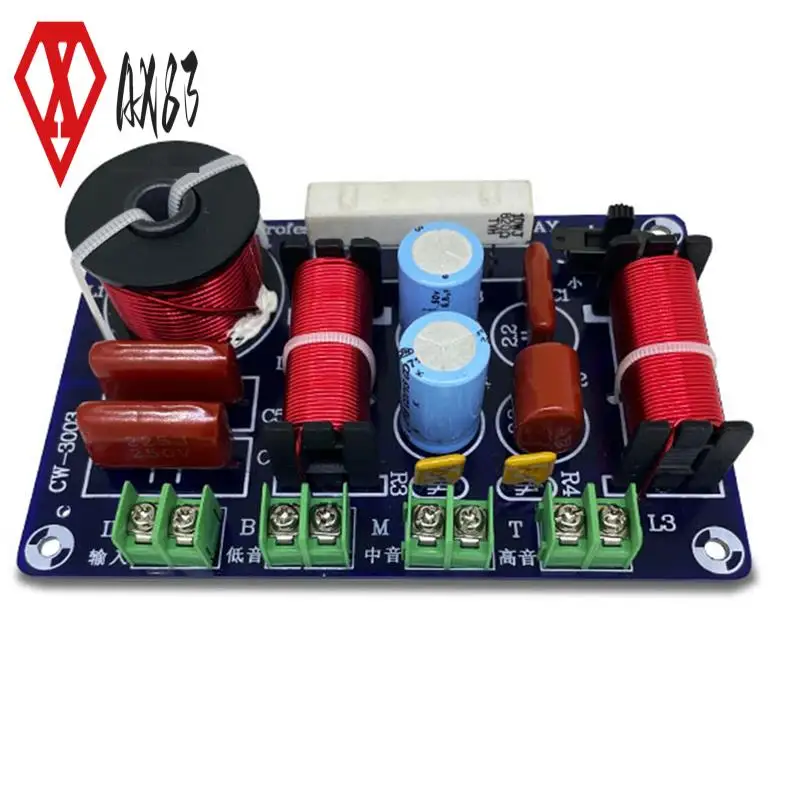 

AX83-3-полосный делитель частоты Hi-Fi кроссовер аудиофильский домашний кинотеатр высокие средние и низкие динамики модернизированный кроссовер