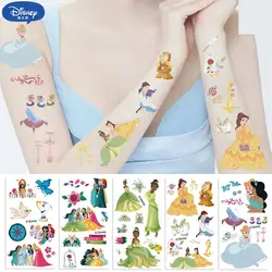 10Pcs/set Disney Rapunzel Temporary Tattoo Stickers Cute Princess Ariel Fake Tattoo For Funny Birthday Gift