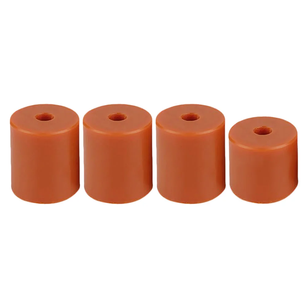 

4 Pcs Printer Accessories Heat Bed Silicone Column Mounts Leveling Hot Part Wear-resistant Buffer Orange Supplies 3D