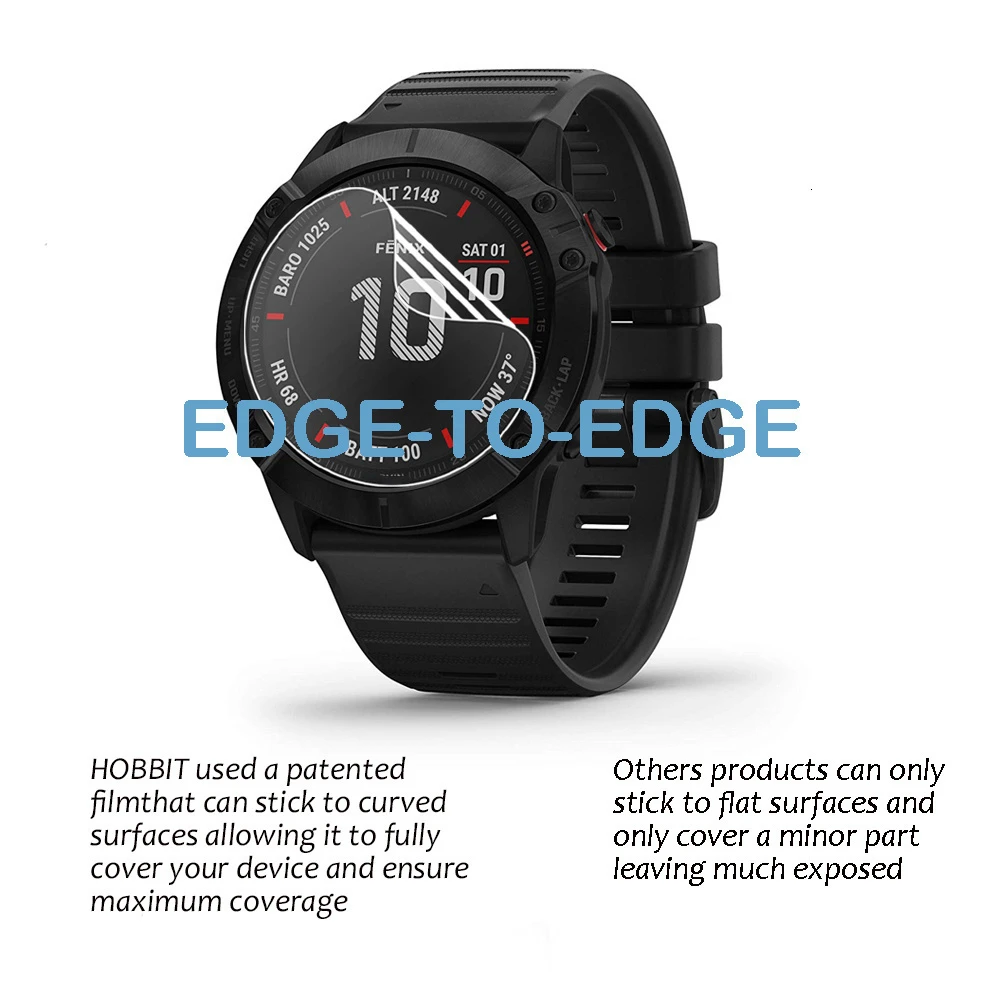 3Pcs Anti-Graffio Pellicola di TPU Per Garmin Fenix 6 6s 6x Pro Zaffiro Solare Astuto Della Vigilanza Idrogel morbido Cancella Completa Protezione Dello Schermo