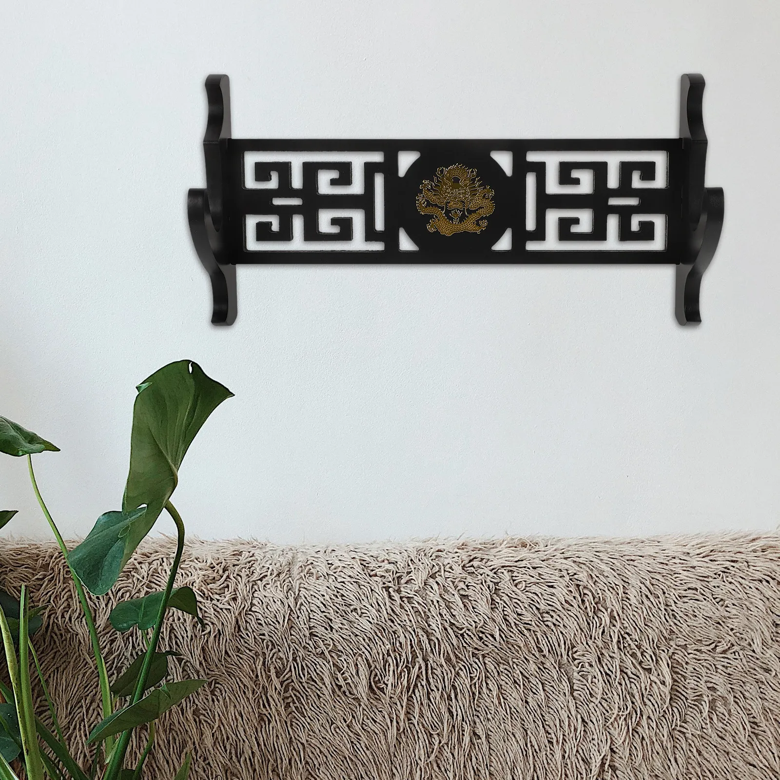 Wooden Wall Mounted Display Rack – Decorative Storage Organizer for Home, Kitchen, or Office