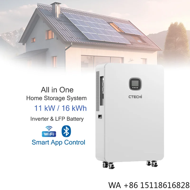 All in One Inverter and LiFePO4 Lithium Battery Ion 5kVA 11kVA 11kW 16kWh Solar System with Lithium Battery Smart BMS protection