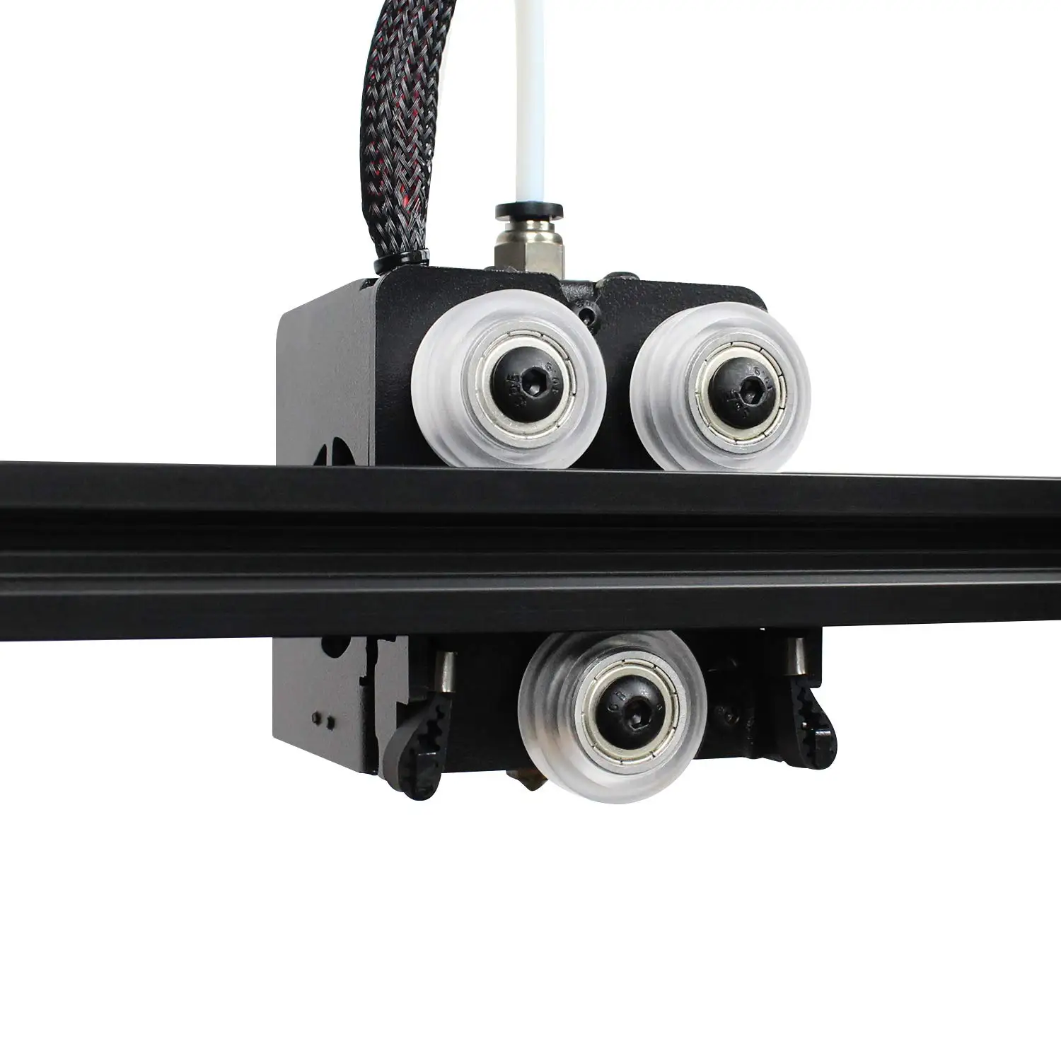 Oficjalne koło POM Creality, plastikowa rolka, łożysko liniowe, przekładnia Perlin, 10/20 sztuk, czarne/białe, do Ender-3/V2/Ender-3 S1/CR-10 — zdjęcie produktu 4