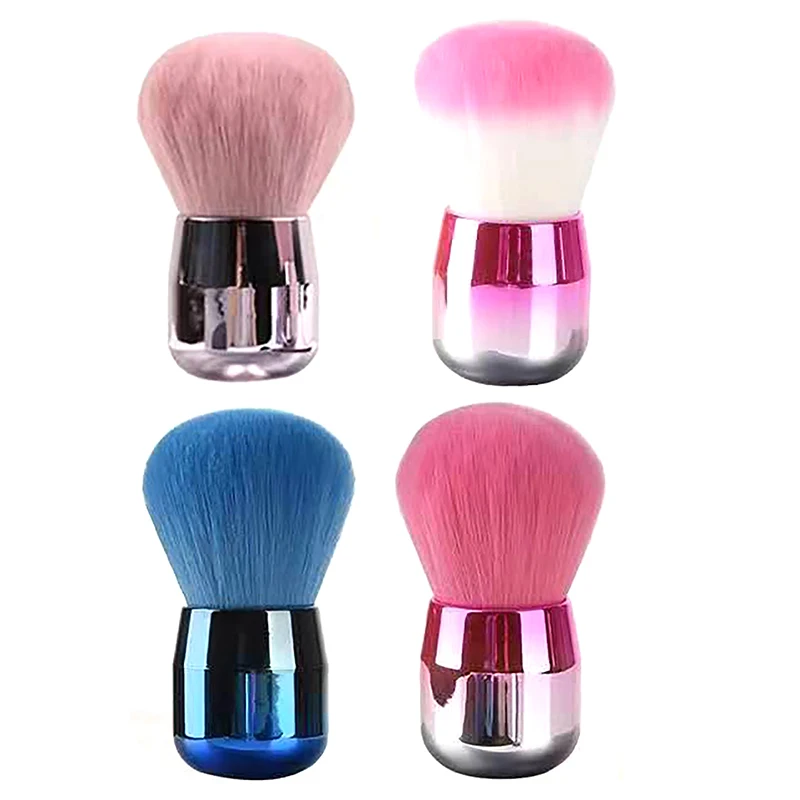 1/4 قطعة المهنيين رسومات أظافر الفطر فرشاة جولة الطلاء هلام الغبار تنظيف يشكلون فرشاة مانيكير اكسسوارات أدوات المعدات