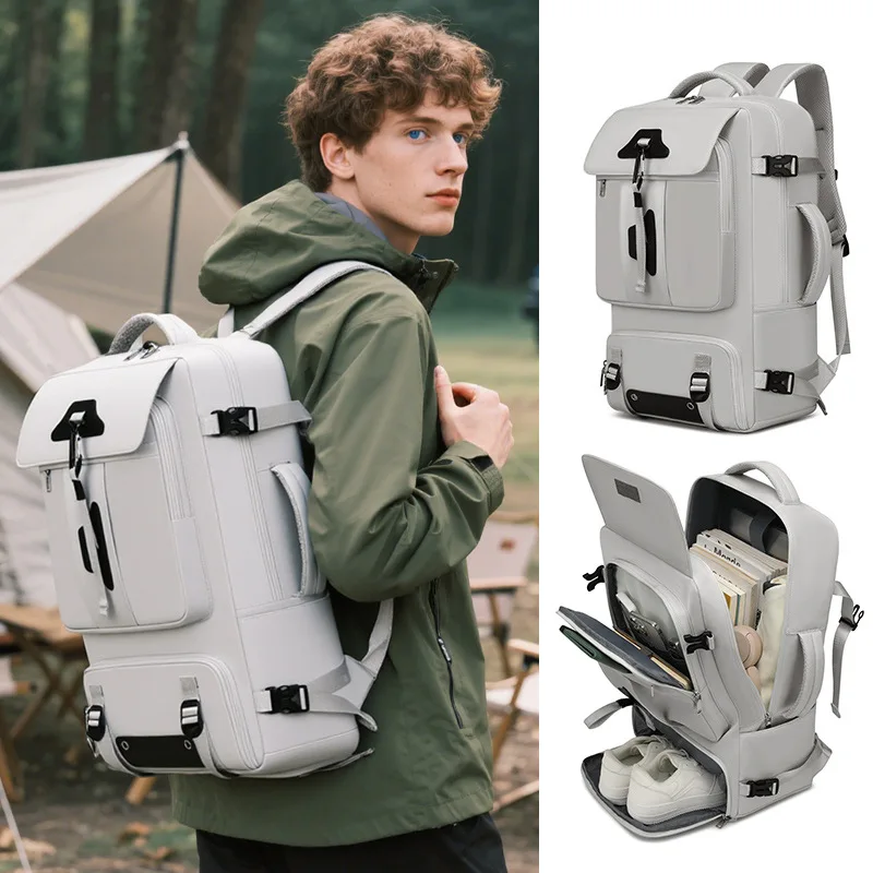 Large Capacity Leisure Travel Backpack, Lightweight and Splash Proof, Outsourced Cross-Border Popular Computer Backpack