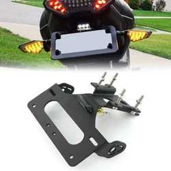 License Plate Holder Fit For Yamaha MT-09 FZ-09 2014-2016 Motorcycle Tail Tidy Fender Eliminator Registration Plate LED Light