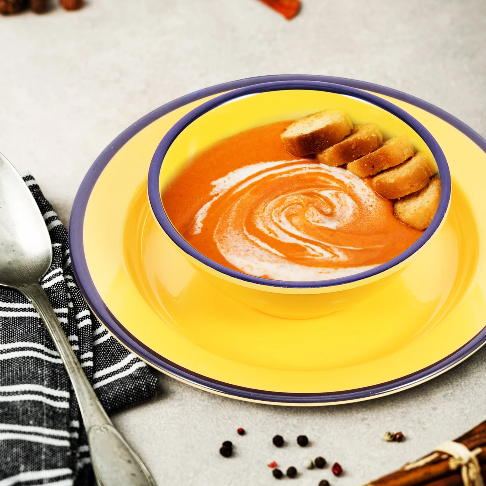 

Retro Decor Vintage Dish Pasta Serving Bowls Drinking White Plates Bowls Sets Kitchen Tableware Practical High Grade