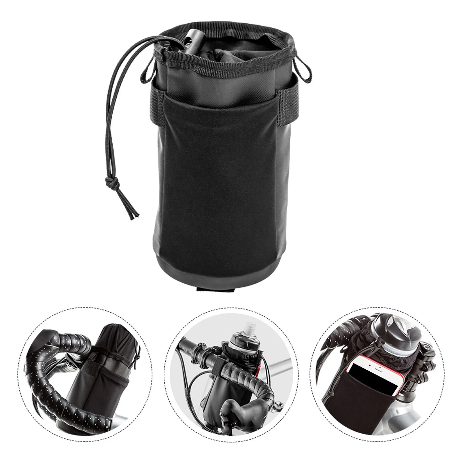 

Чехол-сумка для бутылки на руль велосипеда, прочный нейлоновый, универсальный, для длительных поездок и туризма, сумка для бутылки с водой