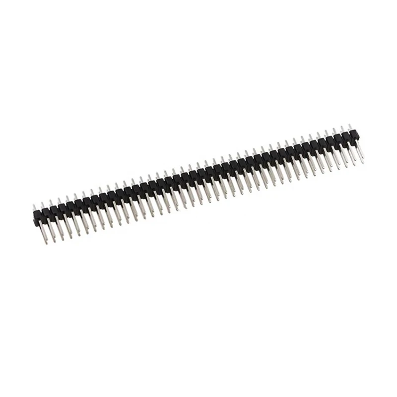 10Pcs 2.54mm 2x40 Pin 80 Pin copper Pitch Male Double Row Pin Header Strip Straight Needle Connector