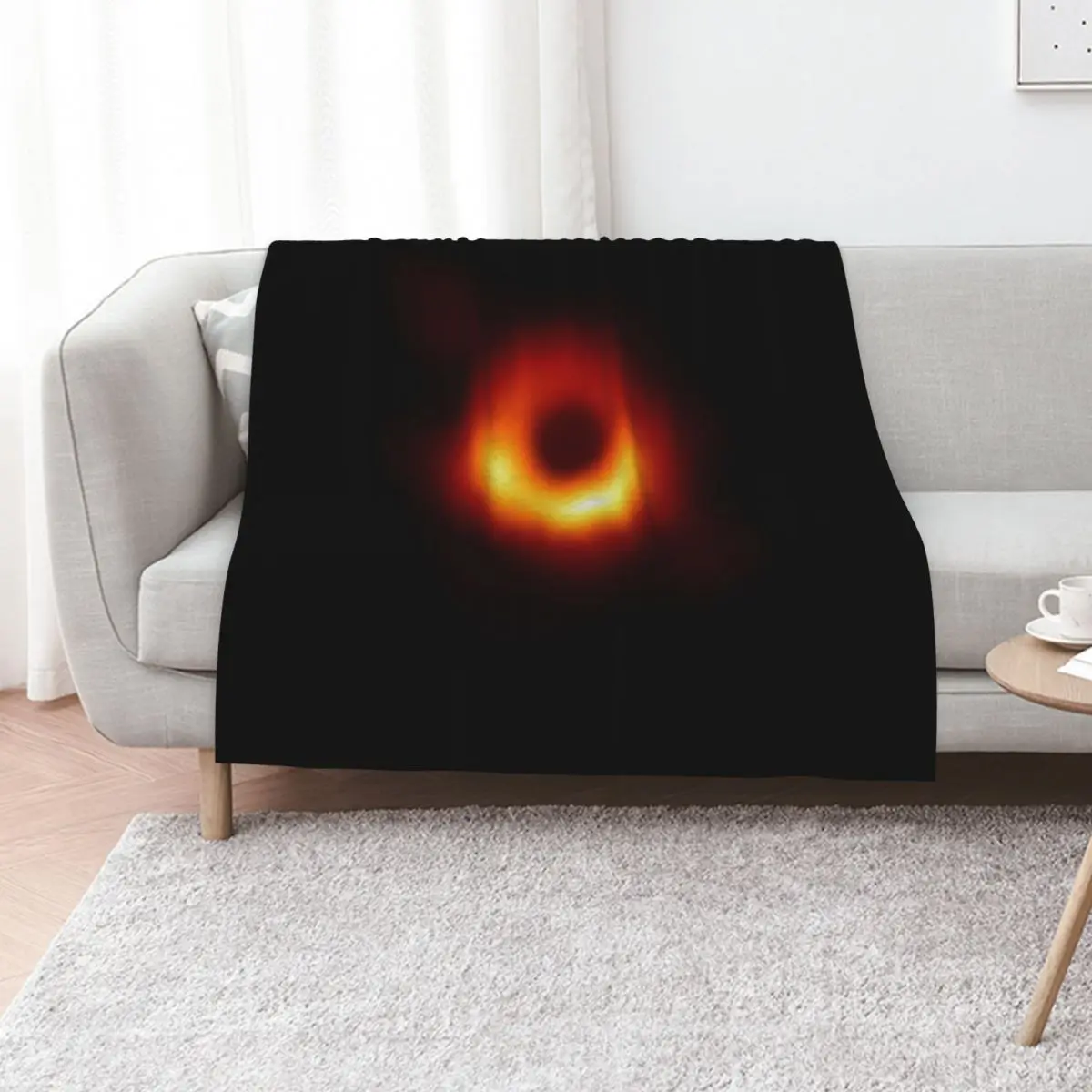 

Black Hole M87 Throw Blanket Hairys Blankets For Bed Hairy Thermals For Travel Blankets