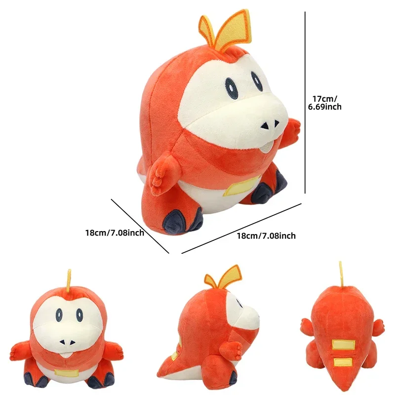 Neues Pokemon Plüschtier Alolan Vulpix Ninetales Sprigatito Mimikyu Cubone Porygon Garchomp Lapras Porygon Gefüllte Peluche Puppe
