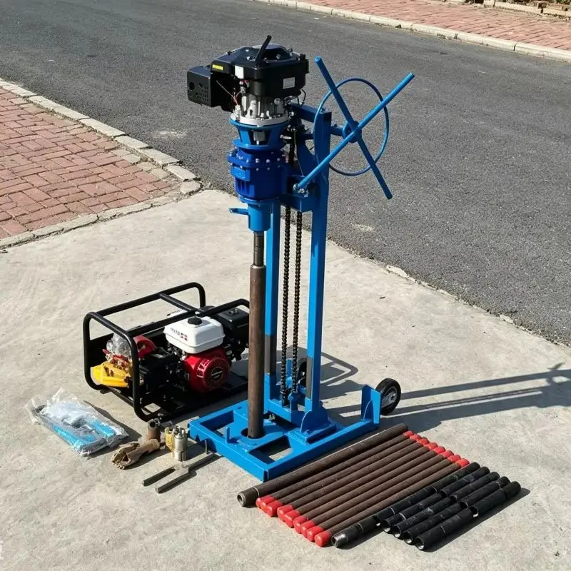 Foreuse personnalisée la plus vendue, machine de forage de puits, mini-foreuse très demandée pour l'exploration géologique et le forage de puits