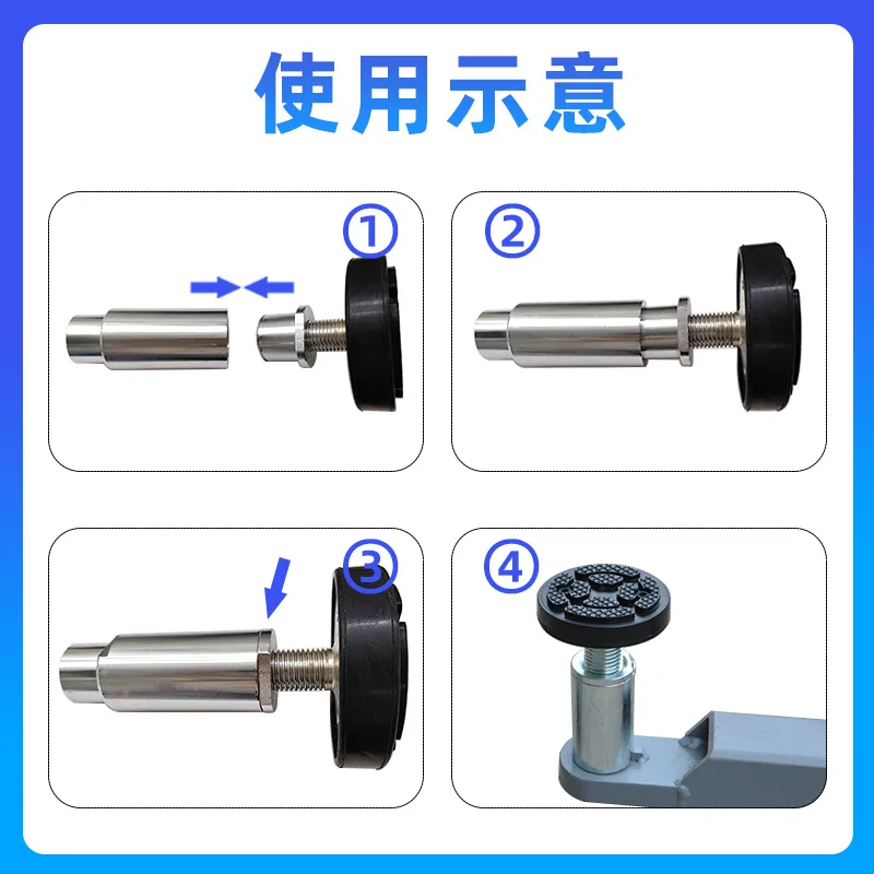 Sollevamento auto Pad in gomma vassoio di sollevamento piedini rialzanti più cuscinetti per gambe alte accessori per sollevamento solido