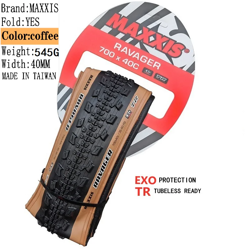 MAXXIS RAVAGER GRAVEL TUBELESS GMTB BICYCLE TIRE OF 29ER BIKE TYRE NO TUBE TANWALL 700X40C 700X45C