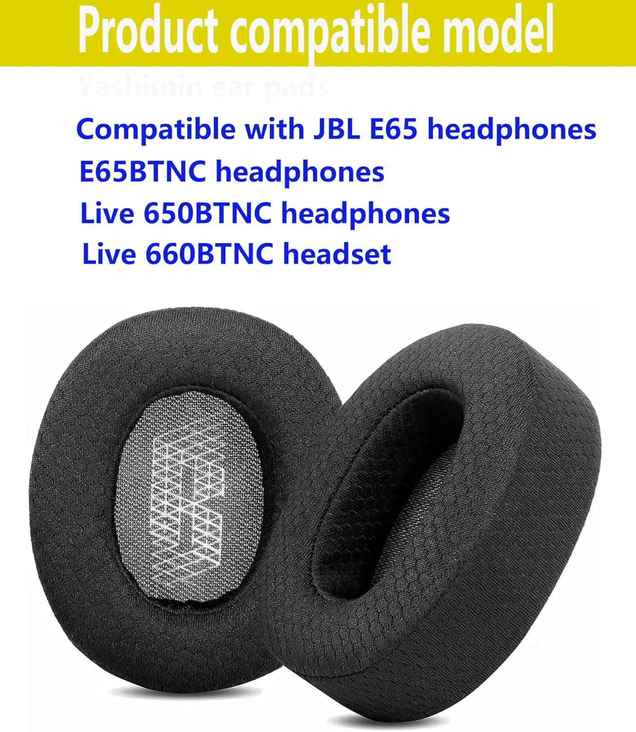 Ear Pads Headphone Ear Pads with Noise Cancelling Memory Foam Compatible with Ear Pads Use Replacement Ear Pads JBL Live 650/660