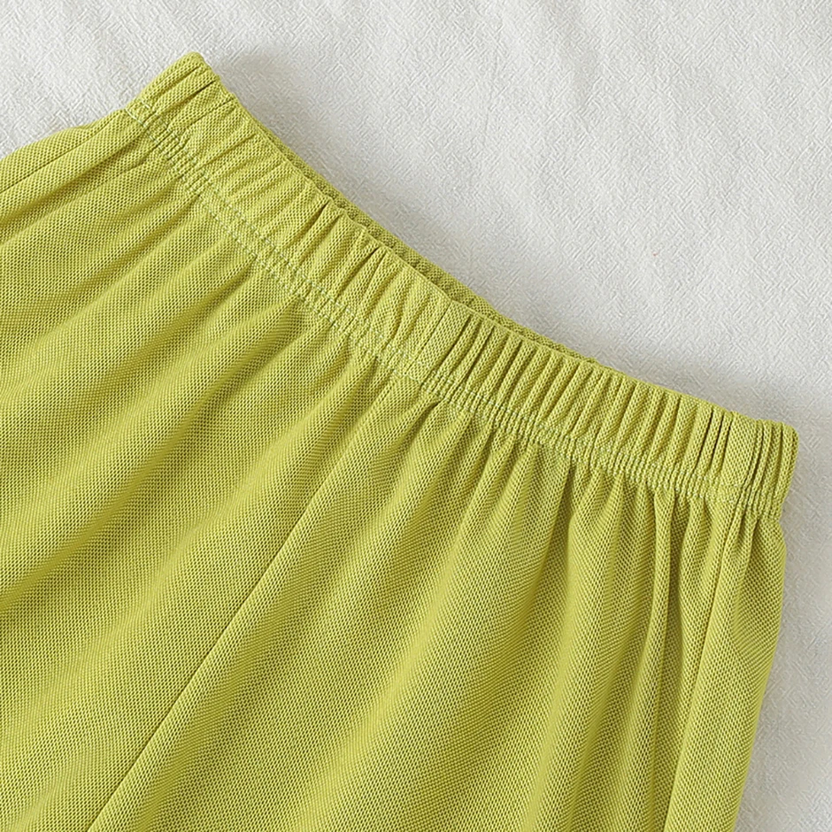 2-teiliges Frühlings-/Sommer-Kinderset mit mehrfarbigem, schnell trocknendem Sport-Buchstabendruck für Jungen und Mädchen, lässig, kurzärmelig – Detail 24