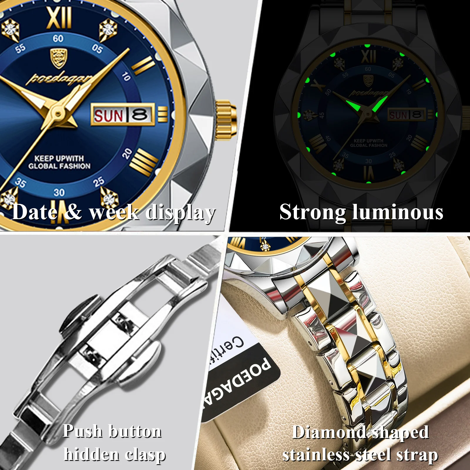 Women's Luxury Waterproof Quartz Wristwatch