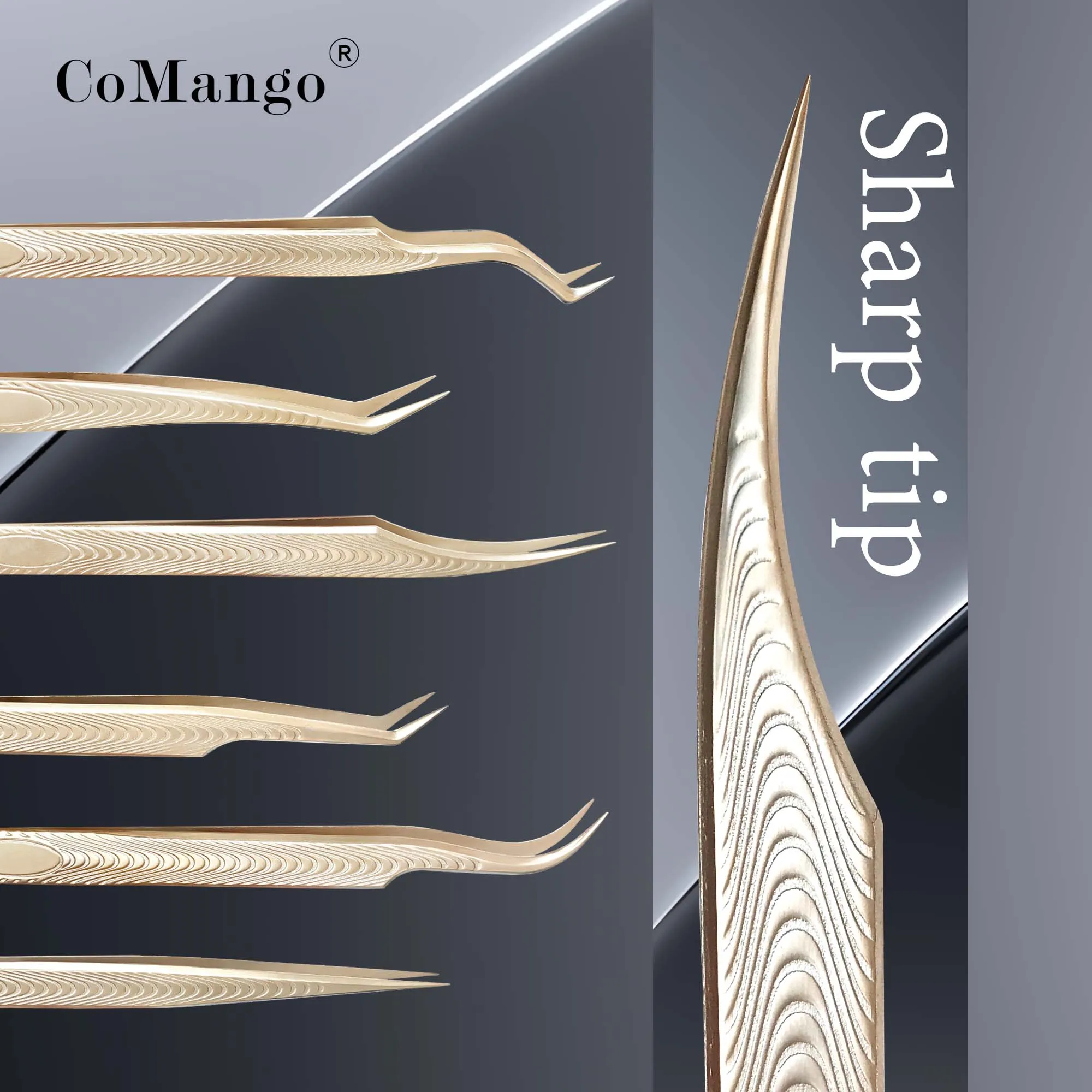 まつげエクステ ピンセット プロ ピンセット ステンレス鋼高精度まつげピンセット化粧道具卸売