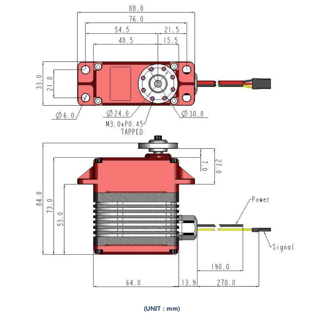 HS-1005SGT 200KG Servo 12V-16.8Vแรงดันไฟฟ้าCNCอลูมิเนียมเกียร์โลหะBrushlessกันน้ําDrone RCเครื่องบินอะไหล่คงที่