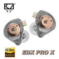 KZ EDX PRO X Wired Headphones HiFi Stereo Bass Earphone In-ear Sport Music Headset Detachable Cable Noise Cancelling Earbud