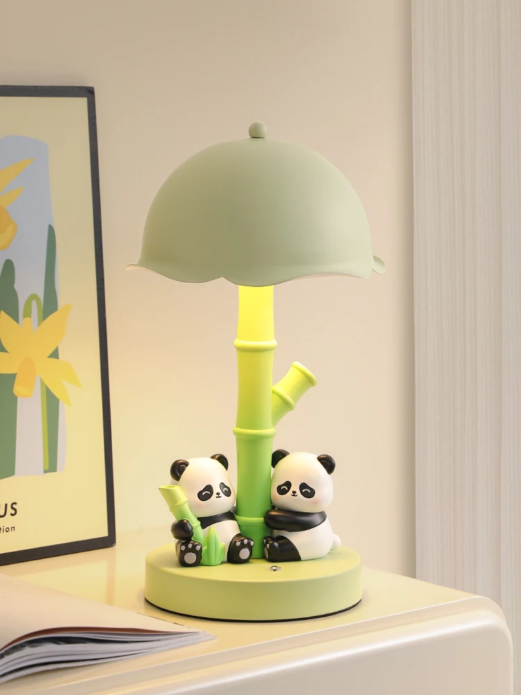 

Cute panda night light creative home bedroom desktop table lamp decorative ornament decompression cure birthday gift