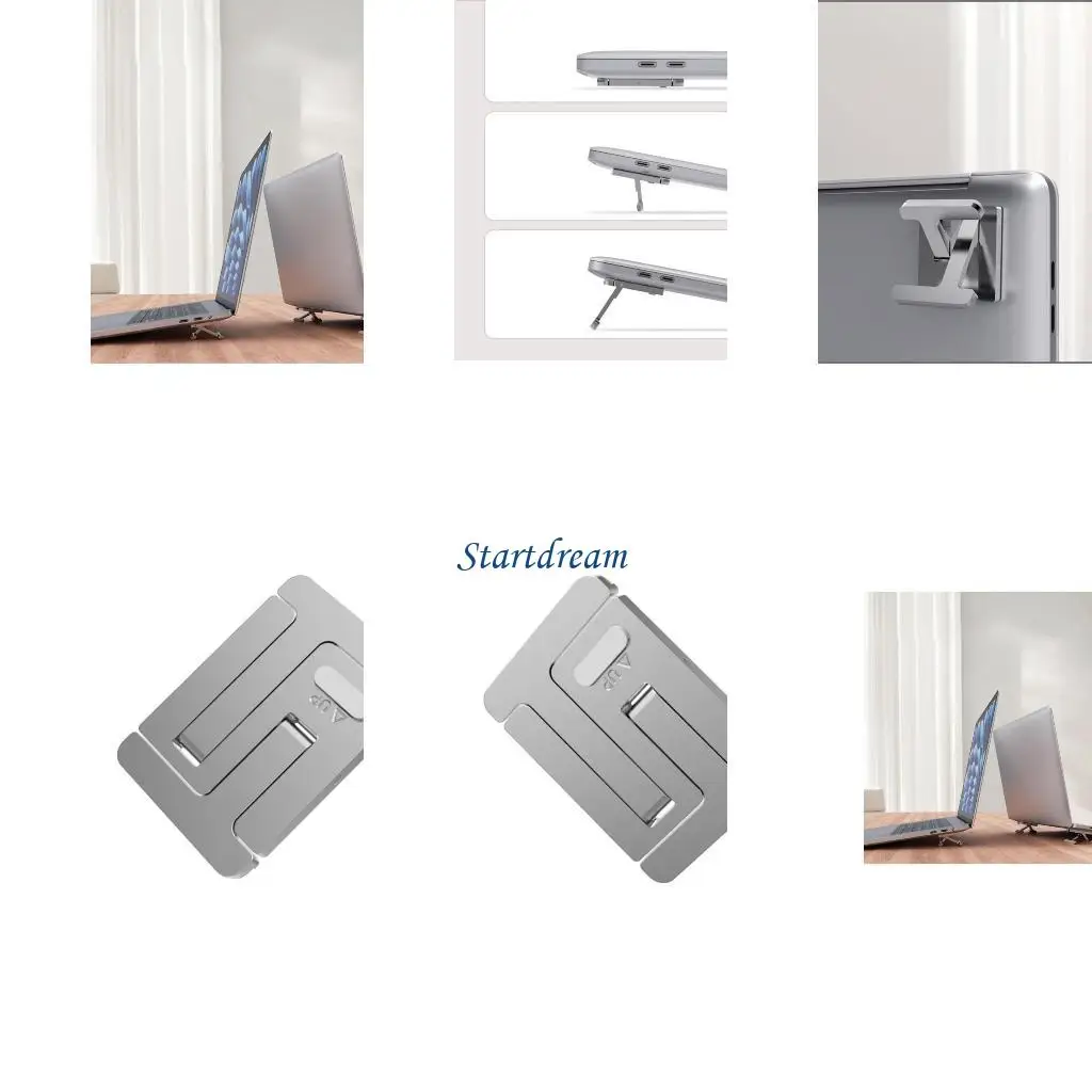 

Invisible Cooling Laptop Stand with Adjustables Angled NonSlip Adhesive for Secure Attachment to Notebook and Tablets K92C