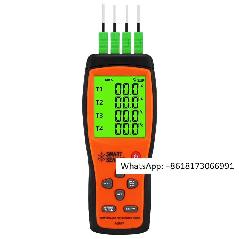 

Sigma K-type thermocouple temperature tester, four channel contact thermometer, high-precision thermocouple thermometer