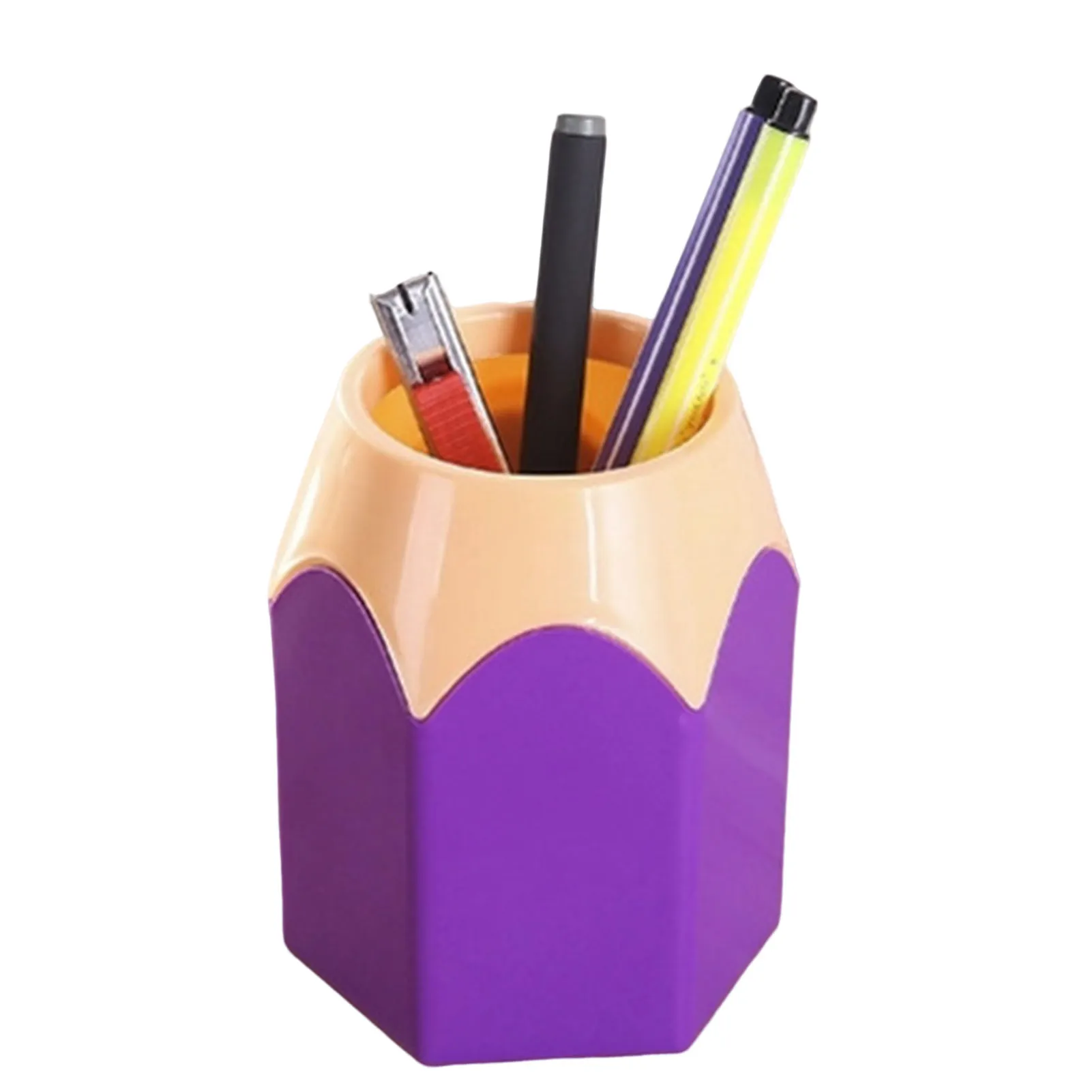 Pencil Holder Desktop Pen Holder Makeup Brush Holder Crayon Container Large Pen Holder for Office School Home Art Supply