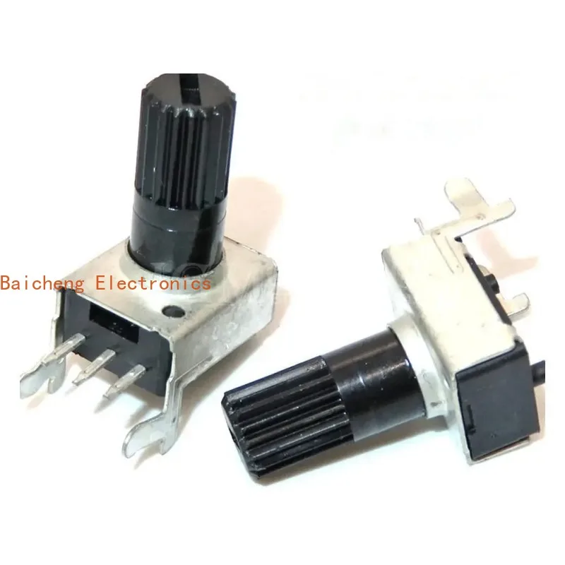 

50PCS Rv09 Potentiometer Kit Horizontal 0932 Adjustable Resistor Seal Potentiometers 10k 2k 5k 50k 100k 200K 500K 12.5mm Shaft