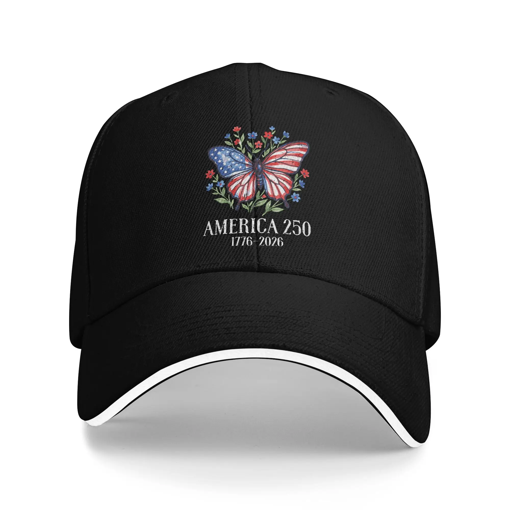 America US Flag 250 1776-2026 250th Anniversary 4th of July Casual Baseball Cap  Kpop Rock Trucker Hat Spring Snapback Cap