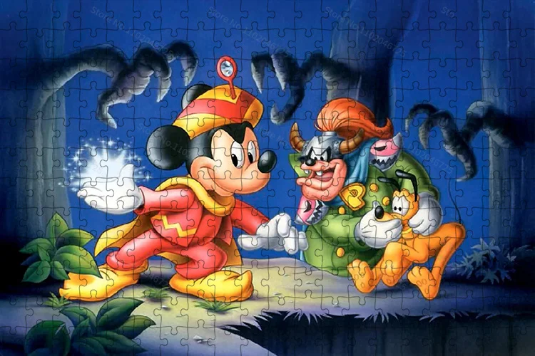 Mickey Mouse Donald Duck Cartoon Pattern Creative Disney Puzzle 1000 Pieces Children Adult Learning Education Collection Hobby