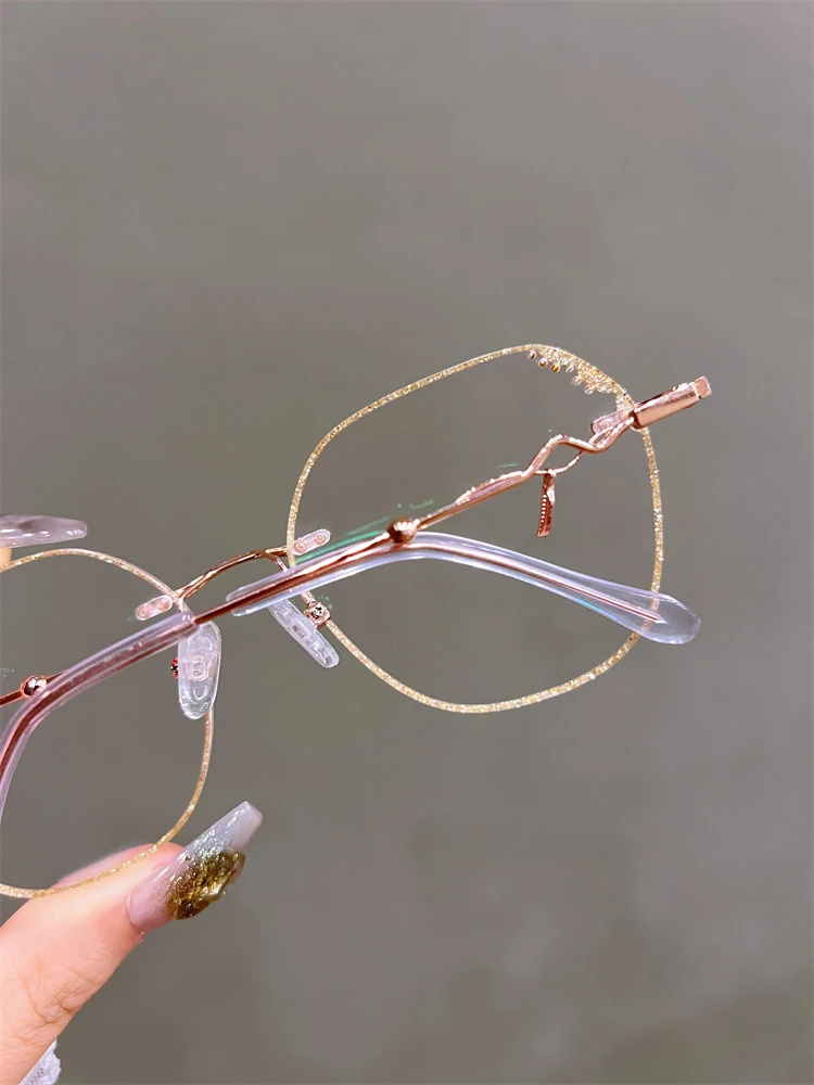 Anti Blau Licht Blockieren Gläser Frauen Hohe Klare Linse Myopie Brillen Mode Astigmatismus Optische Brillen Rahmen – Detail 7