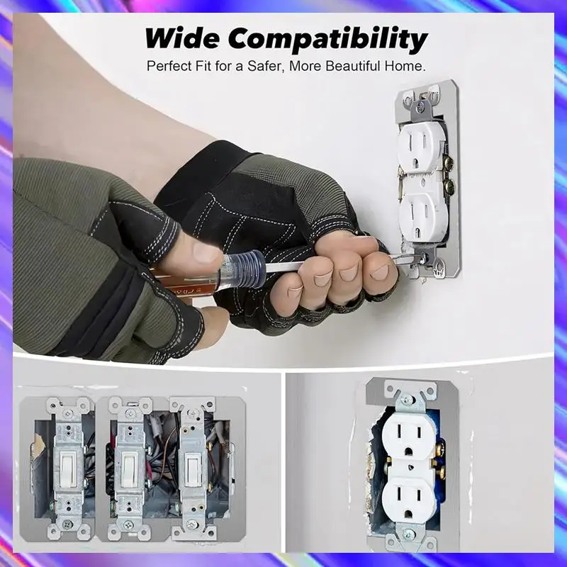

BAAD Wall Plate Spacers, Flush Fit Device Leveling Plates For Electrical Outlts Repair Tool, Receptacle Spacers Shims