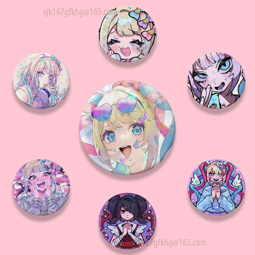 NEEDY GIRL OVERDOSE KAnge Pins 58mm Cute Cartoon Badge Handmade Brooches for Backpack Accessories Jewelry Gifts