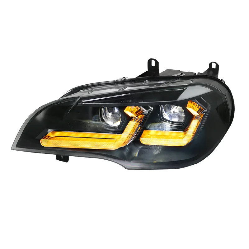 

FULL LED Headlight Assembly For BMW X5 E70 Front Head Lamp 2007-2010 Year With Dynamic Turn Signal Light