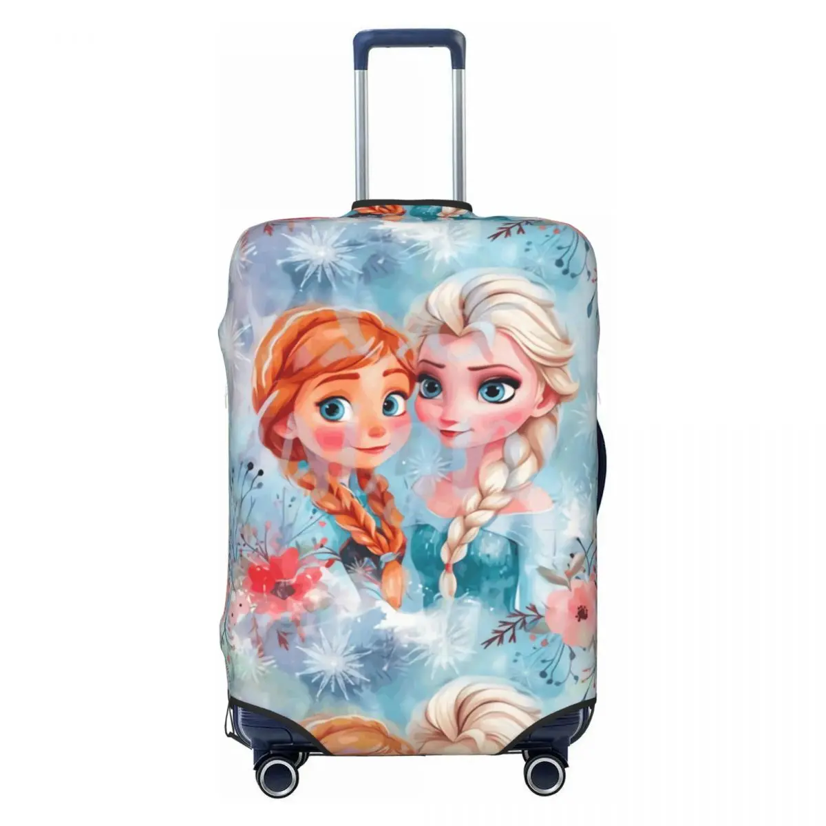 

Custom Funny Frozen Elsa Olaf Seamless Luggage Cover Protector Dust Proof Travel Suitcase Covers