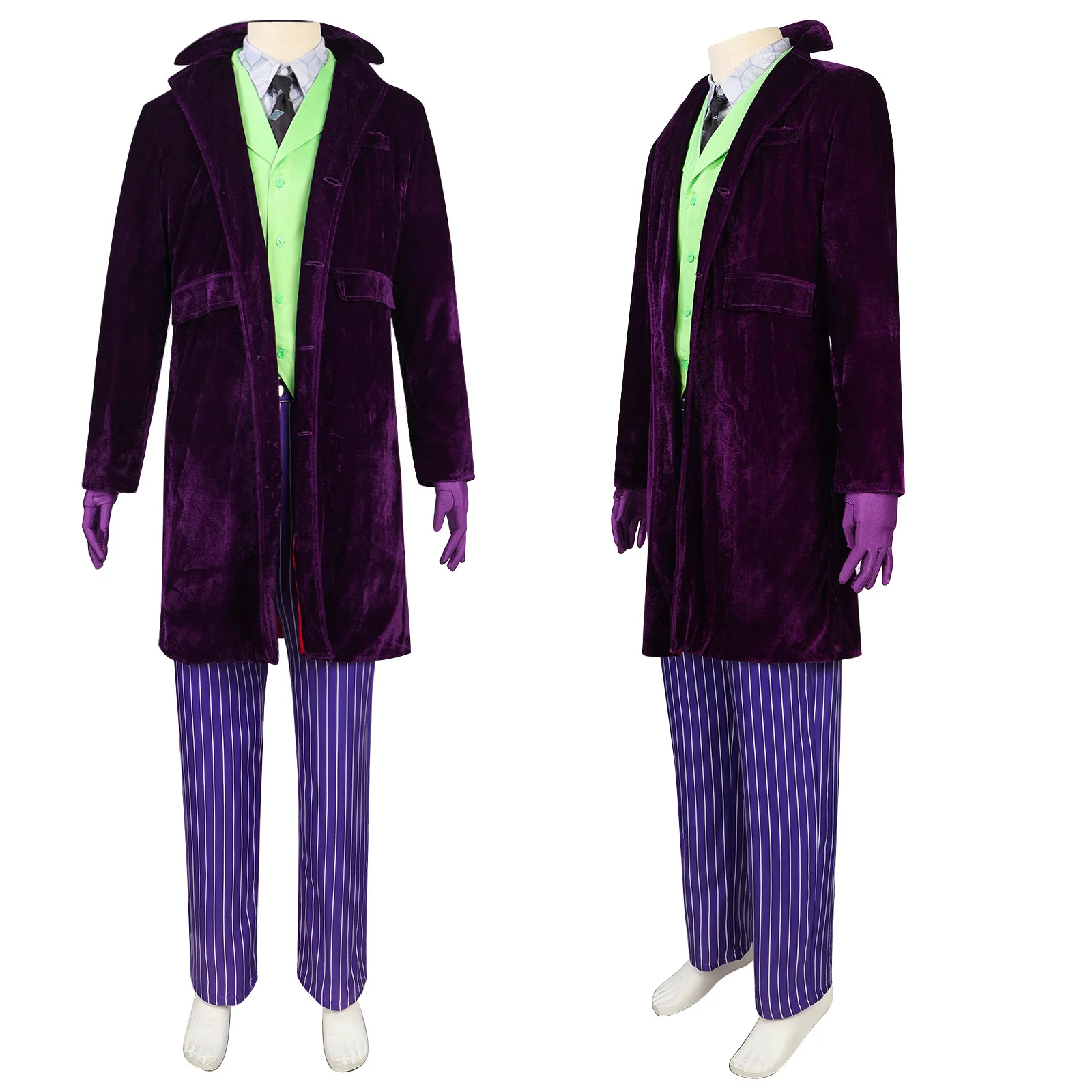 

Heath Ledger Joker Cosplay Velvet Dark Knight Joker Costume Cosplay Suit Set