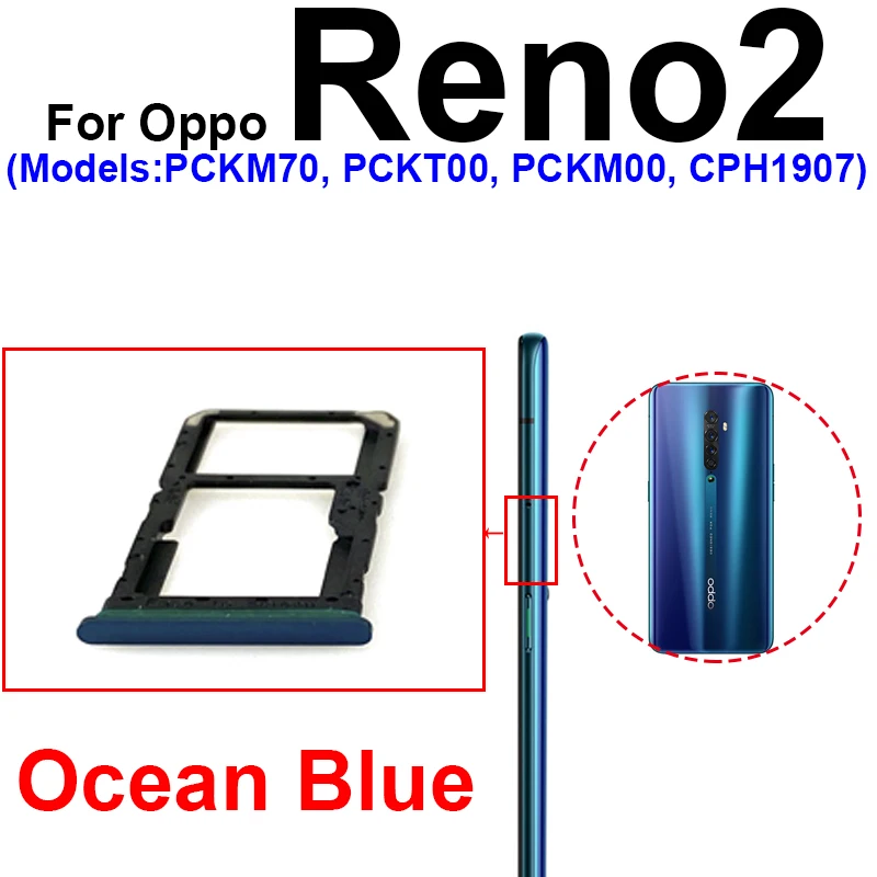 SIM Card Tray For OPPO Reno 2 Reno 2F Reno Z Reno 2Z SIM Card