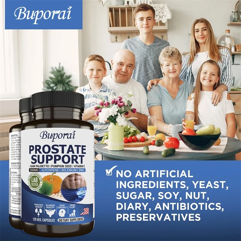 Men's Prostate Support - Helps with Urinary Tract Health, Reduces Frequent Urination, and Prevents Hair Loss - Image 4