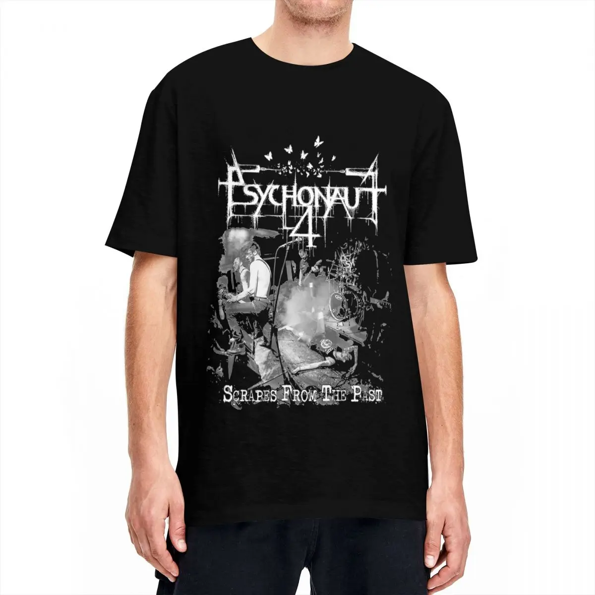 Psychonaut 4 Band Heavy Metal T Shirts Men Women Cotton Vintage T-Shirts Crew Neck Tees Short Sleeve Clothes Gift Idea