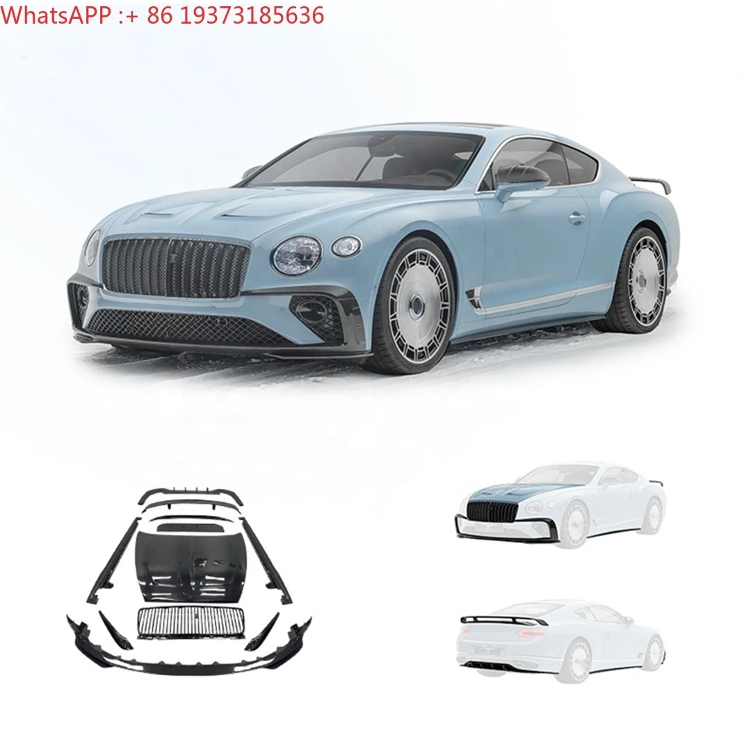 For MSY Style High Quality Carbon Fiber Body Kit for 2018-2024 for Continental GT Convertible/Coupe Front Rear Lip Hood Spoiler