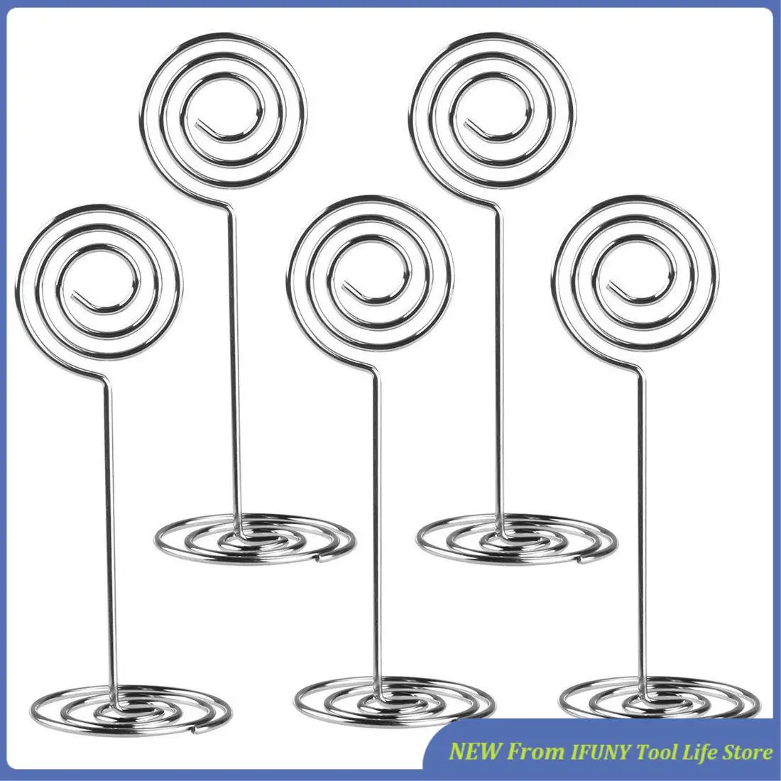 

10Pcs Swirl Table Number Photo Holder Stands For Weddings Party Gatherings New