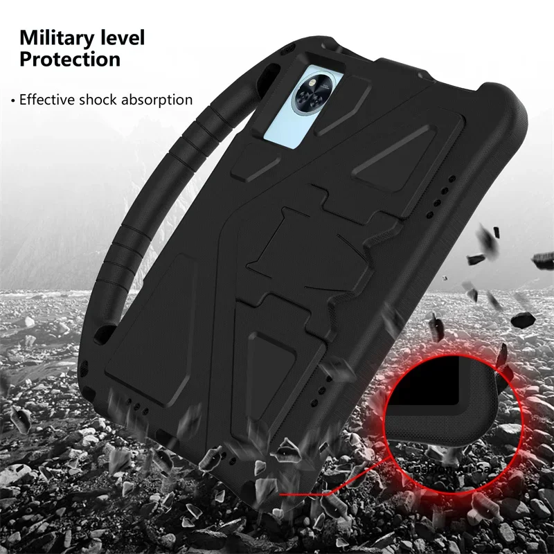 Urocza osłonka na tablet dla dzieci Teclast T50 Plus Max T50HD P50 P50S (2024) 11 cali, etui z pianki EVA, przenośne, odporne na wstrząsy, Funda Infinix 30E 11 — zdjęcie produktu 6