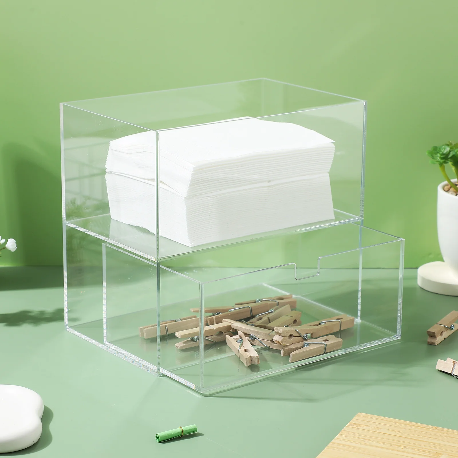 

Laundry Pod Storage Case Clear Double Layer Organizer Laundry Room Storage Box Dryer Sheet Holder Dispenser Dryer Sheet Holder