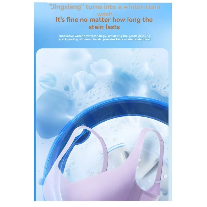 【RABATT】Compact, Rechargeable Dual-Barrel Washer Washing Machine-Portable Mini Design For Undergarments, Socks USB Charging Incl